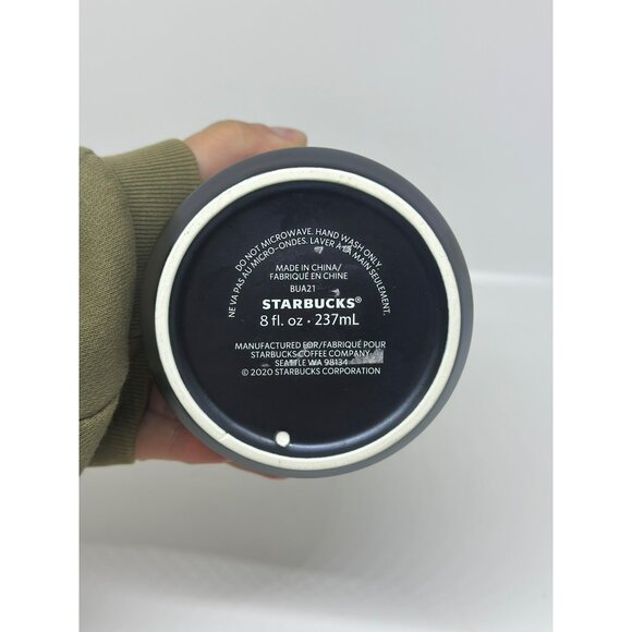 Starbucks 2020 Purple Blue Iridescent Ceramic Cup Mug with Lid 8oz Tumbler - Picture 5 of 7